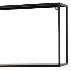 Hängeregale|Wandregale*Pharao24 Metallregale schwarz Neclas