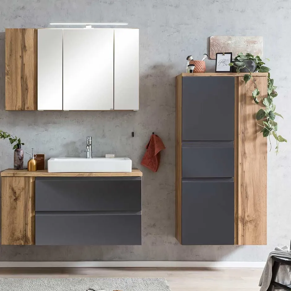 Pharao24 Midischrank mit Schublade Fregato> Bad Hochschränke