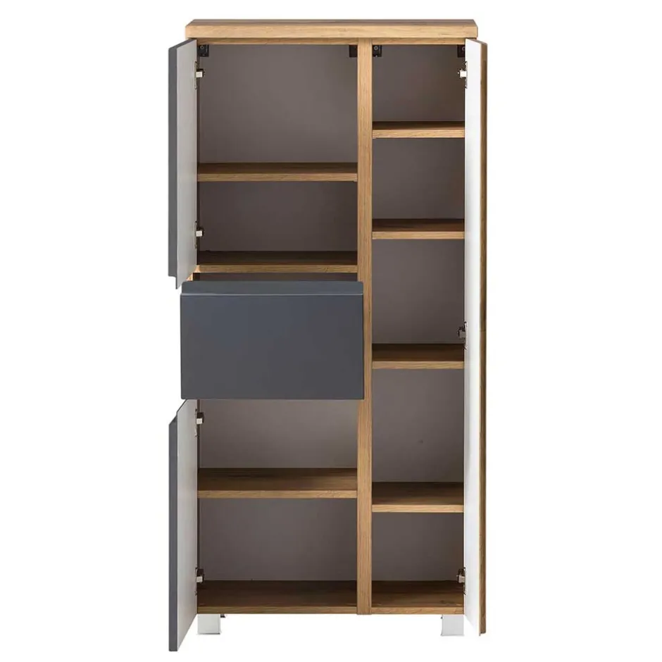 Pharao24 Midischrank mit Schublade Fregato> Bad Hochschränke