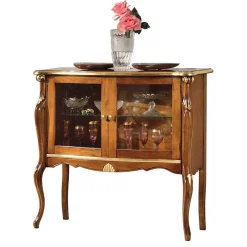 Vitrinenschrank|Wohnzimmerschrank*Pharao24 Mini Vitrine Savolina