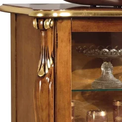 Vitrinenschrank|Wohnzimmerschrank*Pharao24 Mini Vitrine Savolina