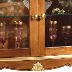 Vitrinenschrank|Wohnzimmerschrank*Pharao24 Mini Vitrine Savolina