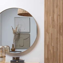 Wandspiegel|Schlafzimmerspiegel*Pharao24 Modern runder Spiegel Magari