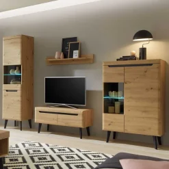 Pharao24 Moderne Anbauwand Tomya> Wohnwand 250 Cm