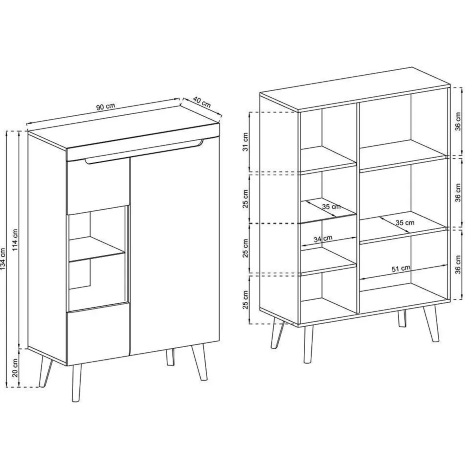 Pharao24 Moderne Anbauwand Tomya> Wohnwand 250 Cm
