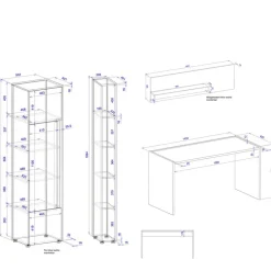 Büromöbel Sets*Pharao24 Moderne Bürokombination Uzniana