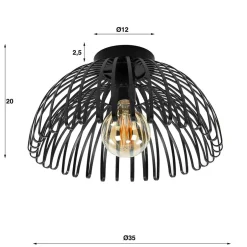Lampen Und Leuchten*Pharao24 Moderne Deckenleuchte Casna