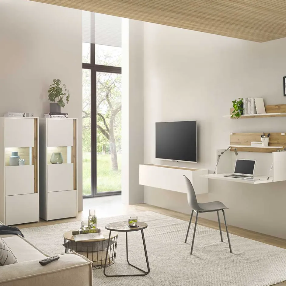 Moderne Wohnwände|Wohnwand 350 Cm*Pharao24 Moderne Design Wohnwand Rascian