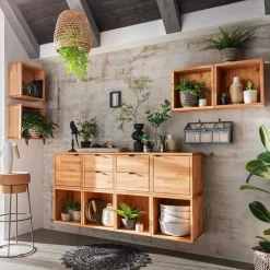 Pharao24 Moderne Modul Wohnwand Sanuel> Moderne Wohnwände|Massivholz Wohnwände