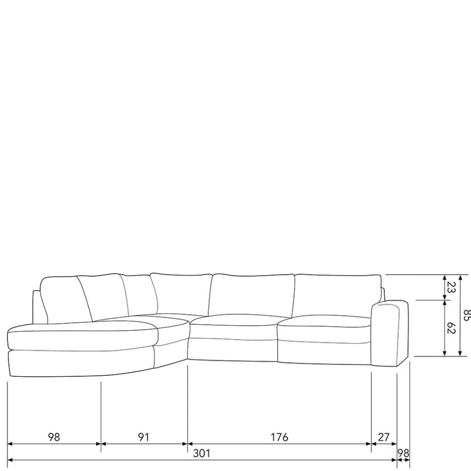Polstermöbel|Wohnzimmercouch*Pharao24 Moderne Polsterecke Karyon