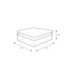 Sitzhocker*Pharao24 Moderne Polsterhocker Edance