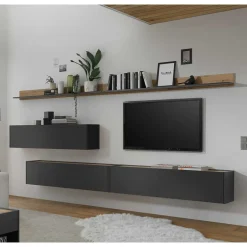 Moderne Wohnwände|Wohnwand 350 Cm*Pharao24 Moderne Wohnwand Uzniana