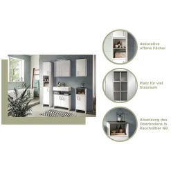 Pharao24 Moderner Badezimmerhochschrank Quartia><noscript><img width=