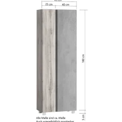 Pharao24 Moderner Badhochschrank Tagma><noscript><img width=