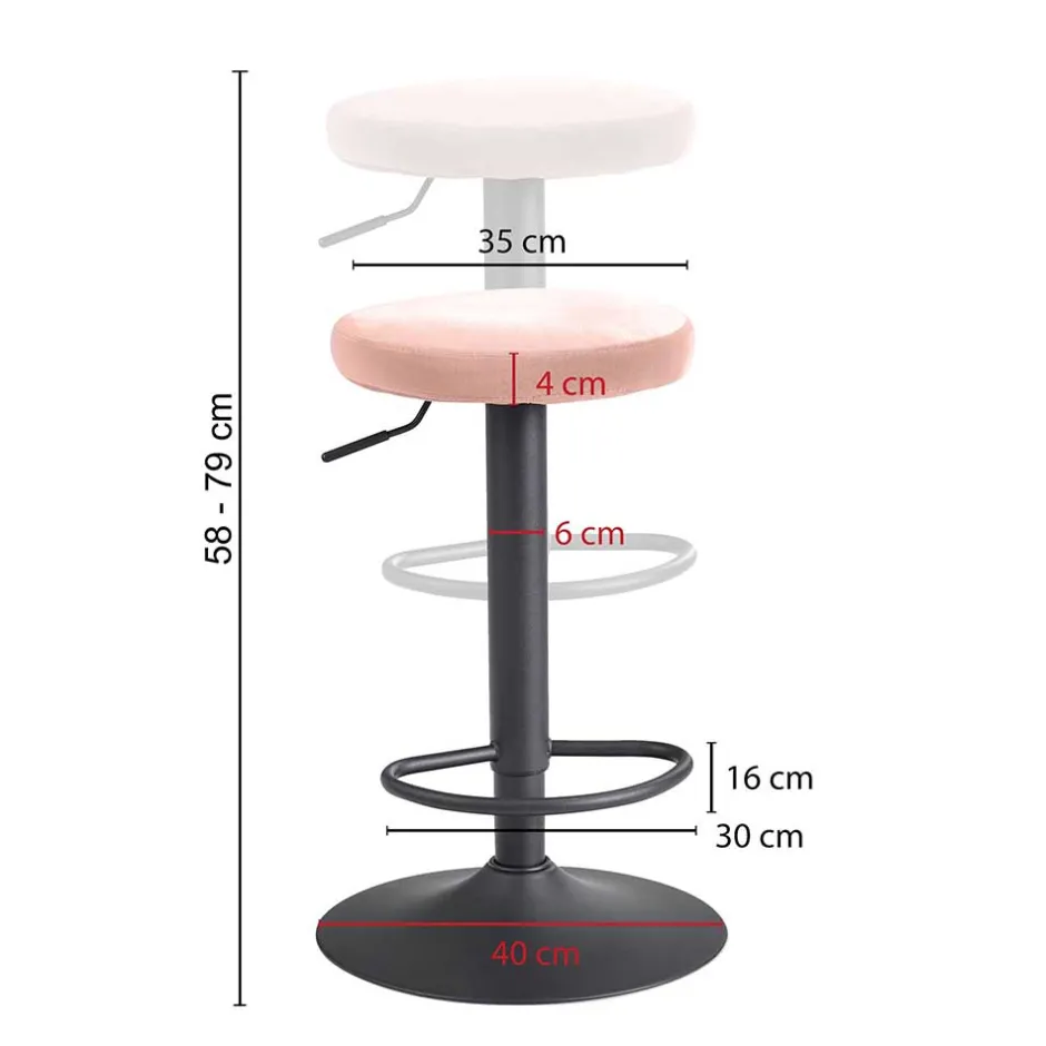 Pharao24 Moderner Barhocker Henira> Sitzhocker
