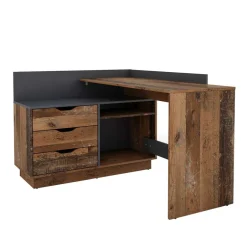 Computertische|Jugendschreibtische*Pharao24 Moderner Eckschreibtisch Clorina