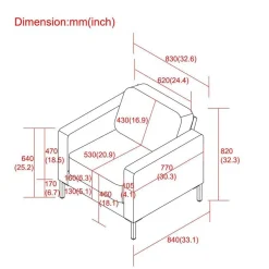 Wohnzimmer Sessel*Pharao24 Moderner Einzelsessel Ivalin