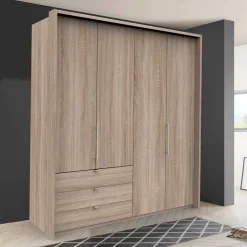 Jugendkleiderschrank*Pharao24 Moderner Falttürenschrank Gehvonda