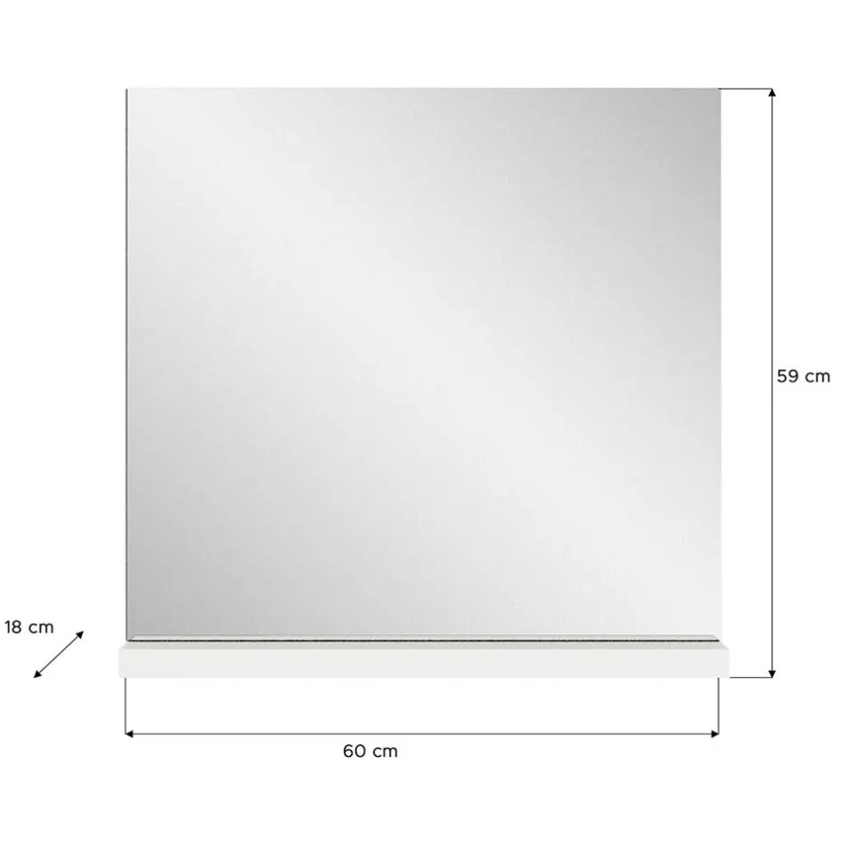 Pharao24 Moderner Garderoben Spiegel Houstna> Wandspiegel|Bad Spiegel