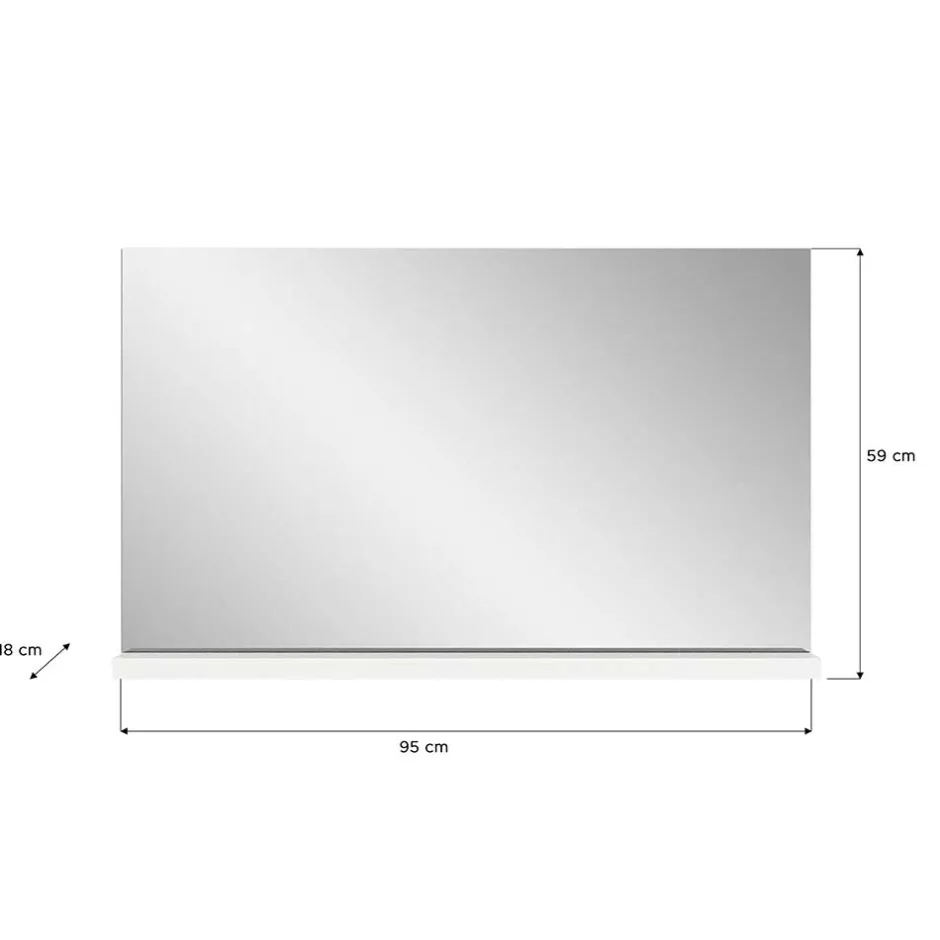 Pharao24 Moderner Garderoben Spiegel Houstna> Wandspiegel|Bad Spiegel