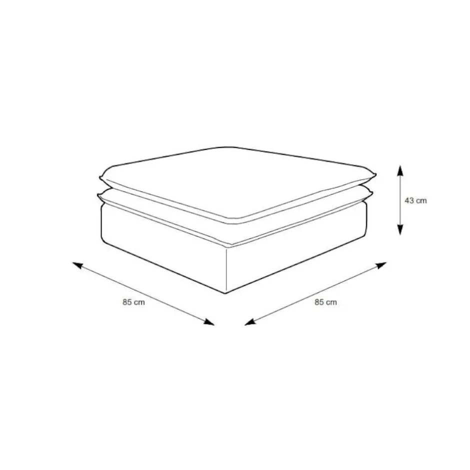 Sitzhocker*Pharao24 Moderner Polsterhocker Eltusa