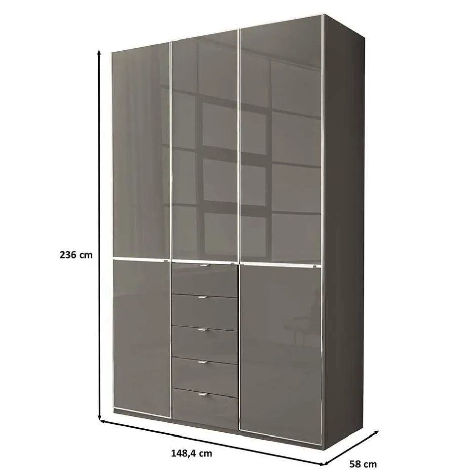 Jugendkleiderschrank*Pharao24 Moderner Schlafzimmerschrank Boplaroma