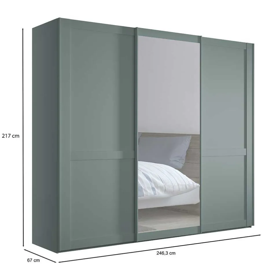 Pharao24 Moderner Schwebetürenkleiderschrank Forjan> Schiebetürenschränke