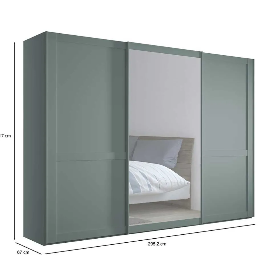 Pharao24 Moderner Schwebetürenkleiderschrank Forjan> Schiebetürenschränke