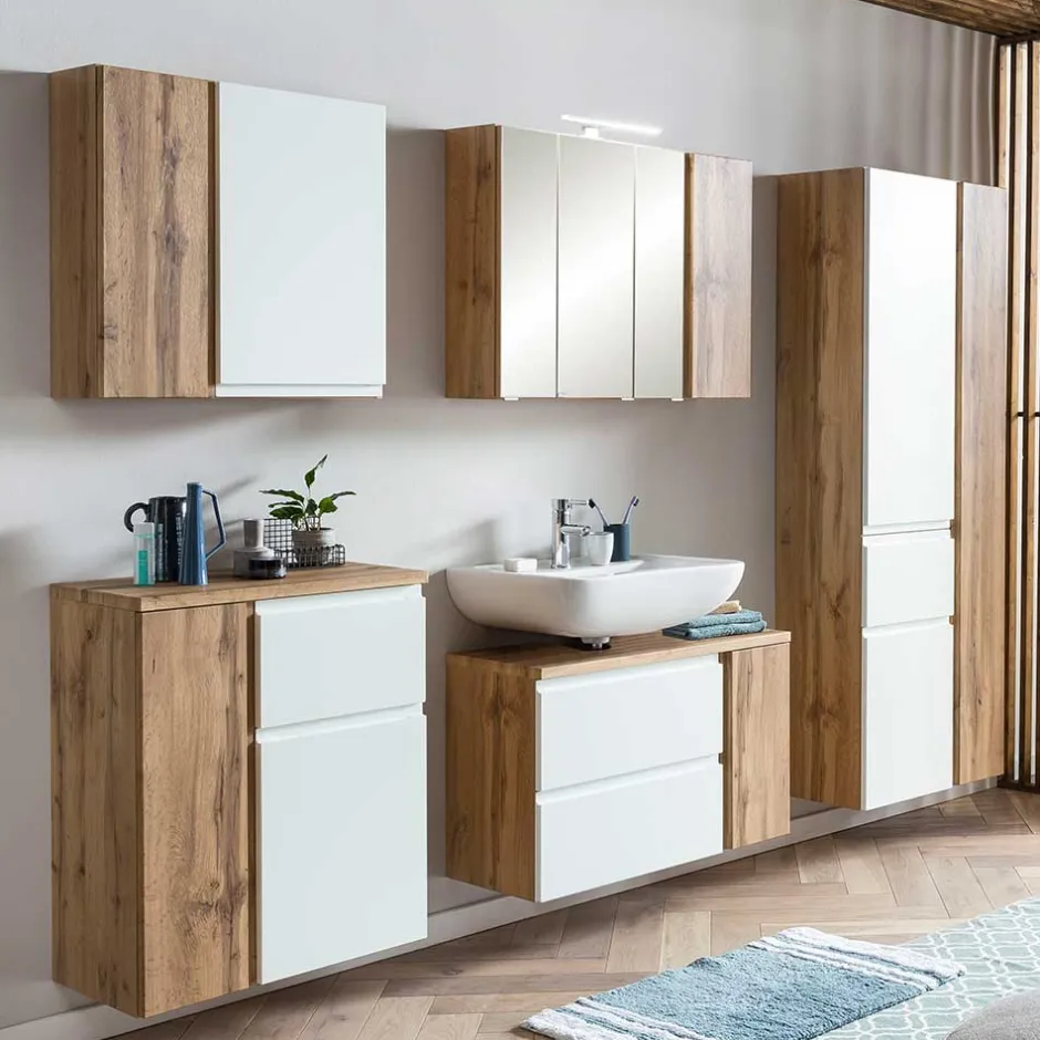 Pharao24 Moderner Waschbeckenschrank Lactona> Waschbeckenunterschränke|Bad Unterschränke