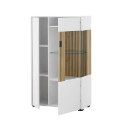 Stauraumvitrinen*Pharao24 Moderner Wohnzimmervitrinenschrank Saladd