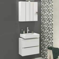 Pharao24 Modernes Badezimmerset Folcora> Badmöbel Sets