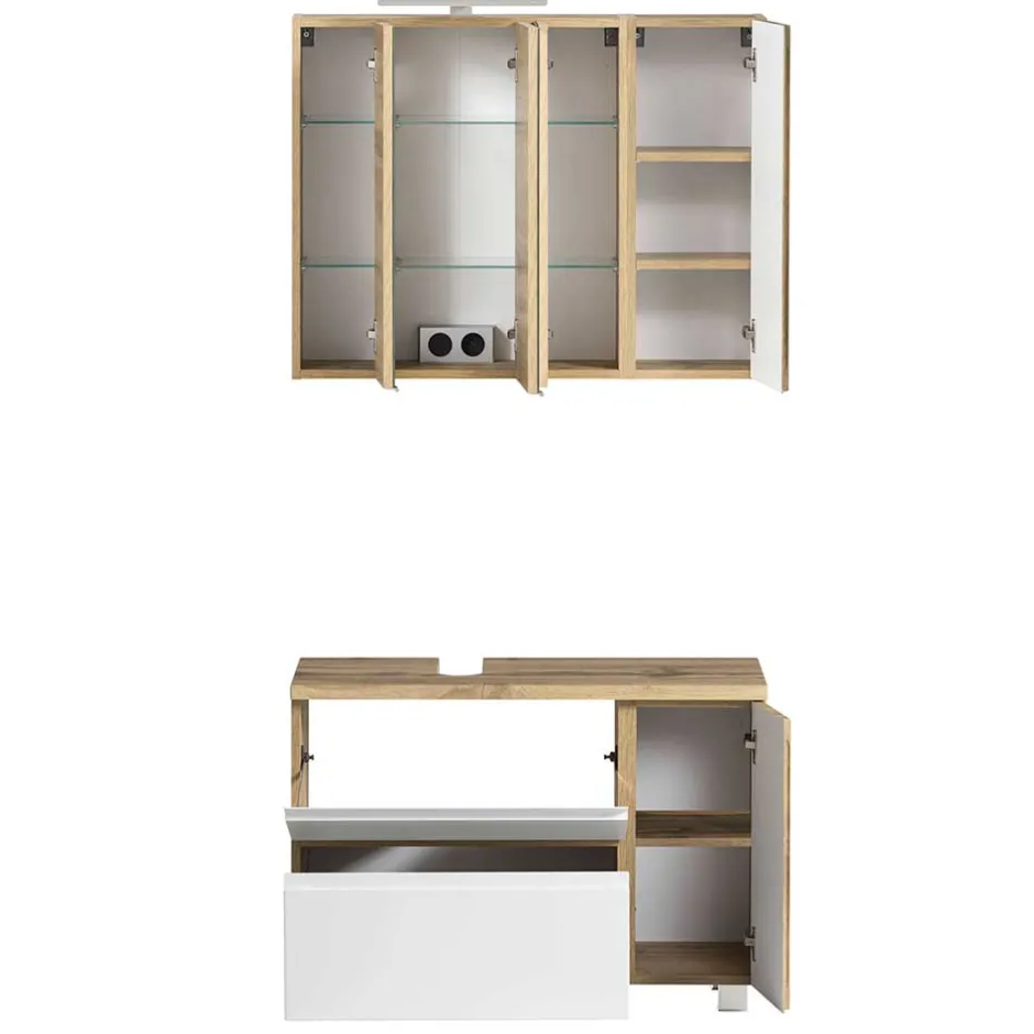 Pharao24 Modernes Badmöbelset Lactona> Badmöbel Sets