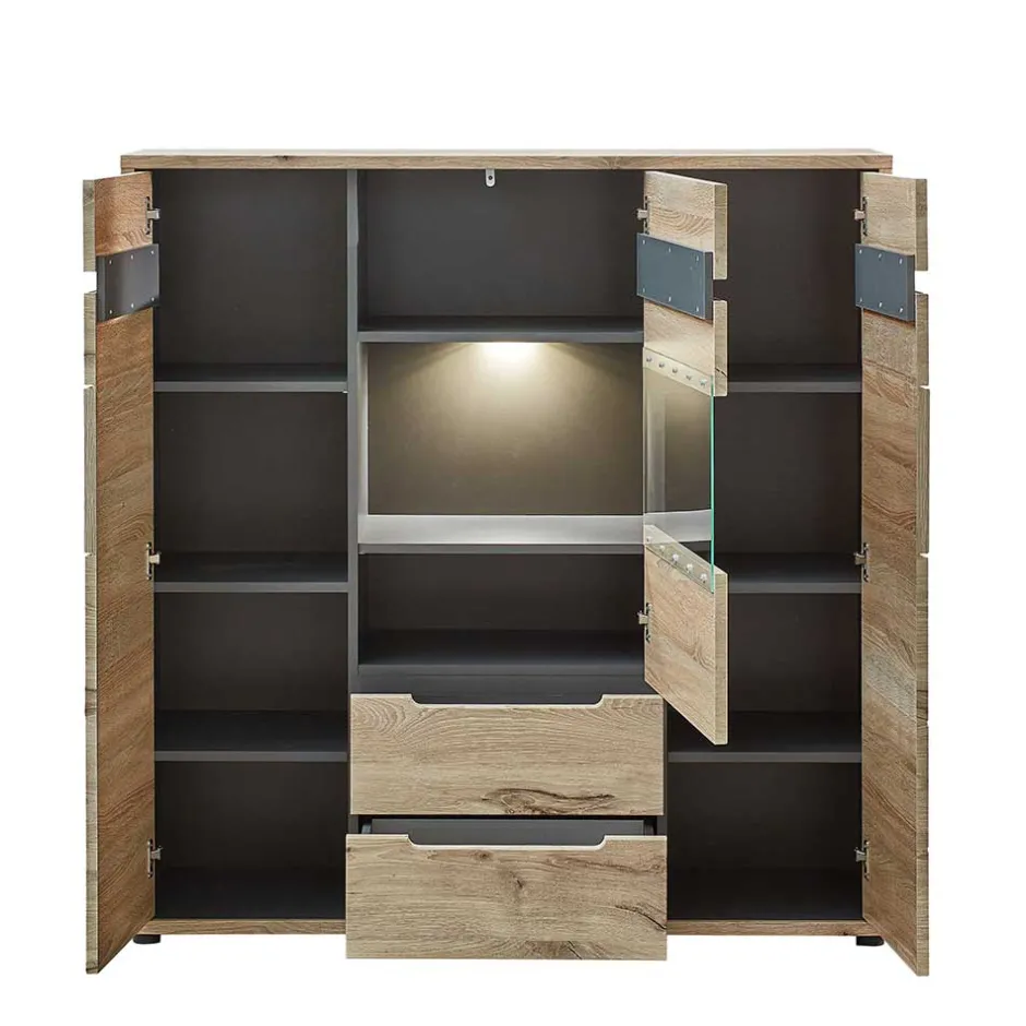 Pharao24 Modernes Highboard Griffin> Esszimmerkommoden|Highboards