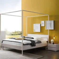 Massivholzbetten*Pharao24 Modernes Himmelbett Rider