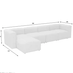 Modulsofas*Pharao24 Modernes Modulsofa Felictia