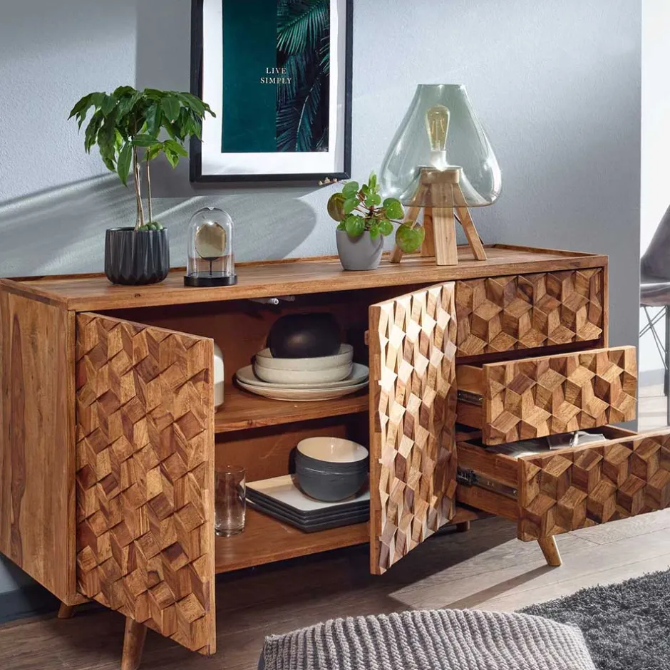Pharao24 Modernes Sideboard Grosky> Küchenkommode|Esszimmerkommoden