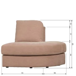 Modulsofas*Pharao24 Modulsofa Abschluss Element rechts Oktamian
