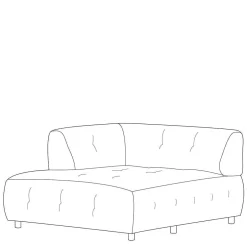 Modulsofas*Pharao24 Modulsofa Element Graubraun Furios
