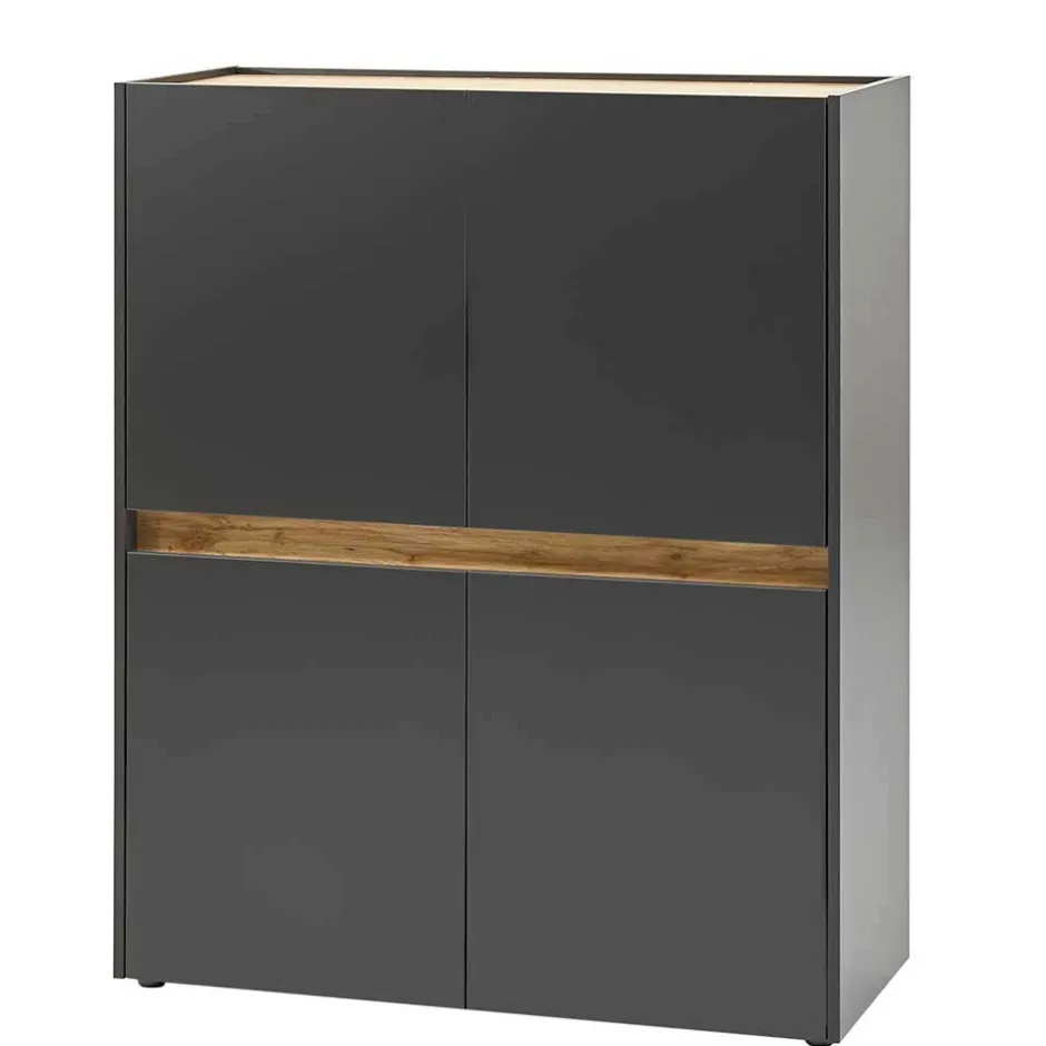 Pharao24 Moebelset mit Schreibplatz Uzniana> Moderne Wohnwände|Wohnwand 350 Cm