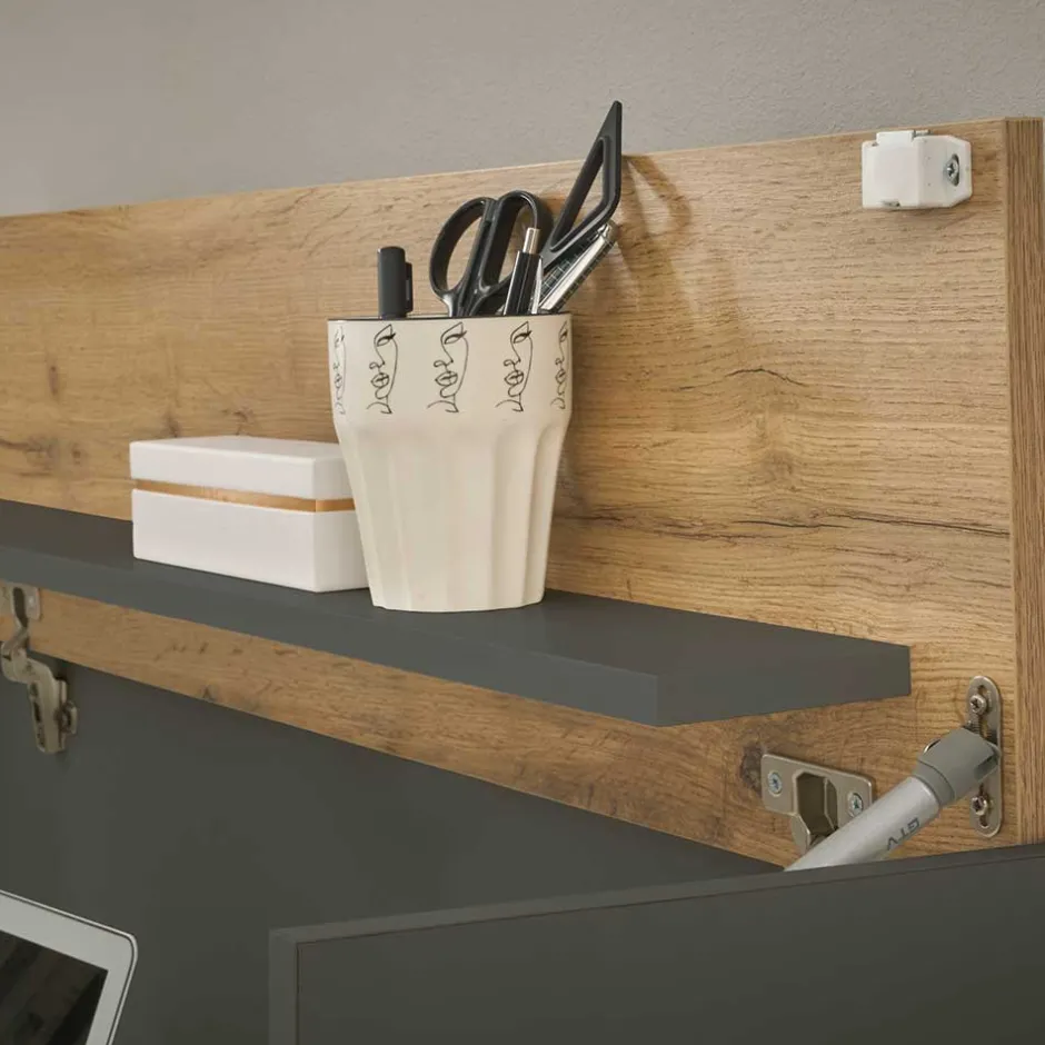 Pharao24 Moebelset mit Schreibplatz Uzniana> Moderne Wohnwände|Wohnwand 350 Cm