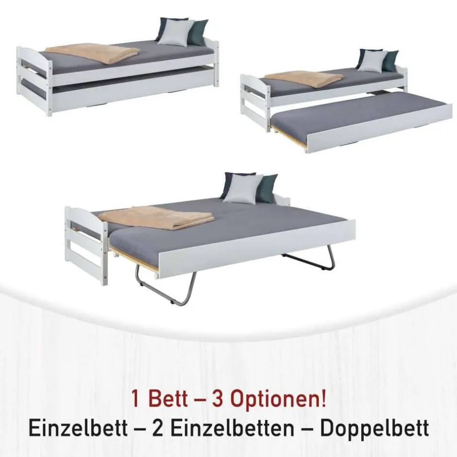 Pharao24 Multifunktionsbett Fidelphia> Einzelbetten|Massivholzbetten