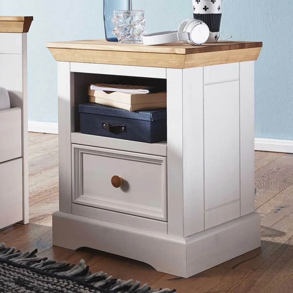 Pharao24 Nachtkommode Predeala> Massivholz Kommoden|Schlafzimmerkommoden