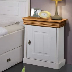 Massivholzmöbel|Massivholz Kommoden*Pharao24 Nachtkommode Scots