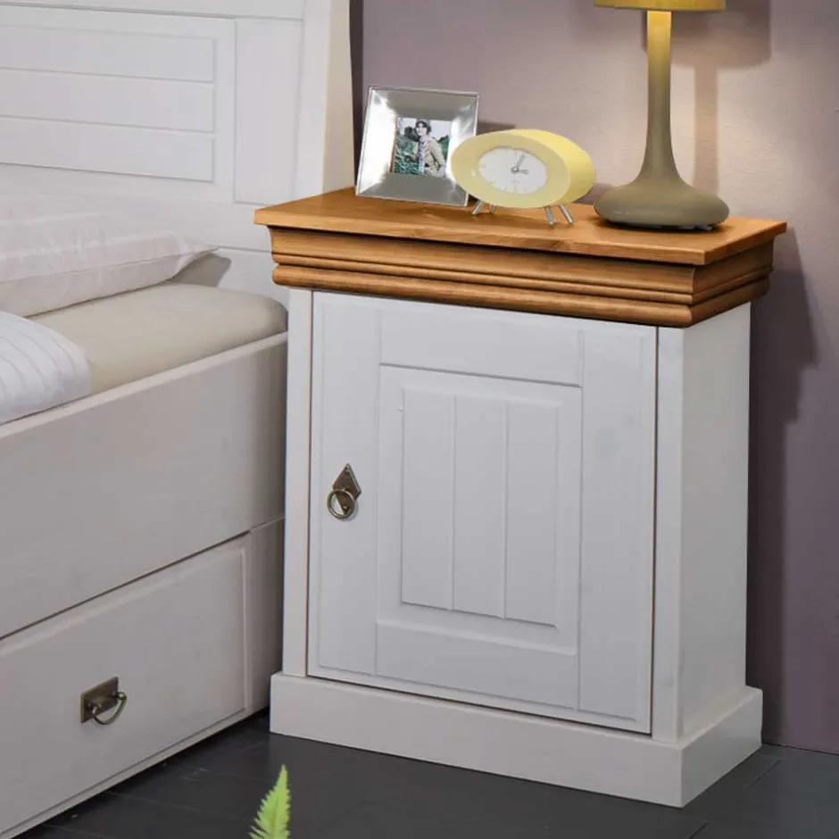 Massivholzmöbel|Massivholz Kommoden*Pharao24 Nachtkommode Scots