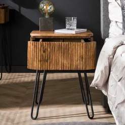 Wohnzimmertisch|Massivholztische*Pharao24 Nachtkommode Uratenda