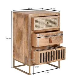Nachtkommoden|Nachttisch*Pharao24 Nachtschrank Cancano