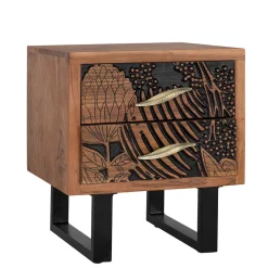 Pharao24 Nachttisch Borgas> Massivholz Kommoden|Schlafzimmerkommoden