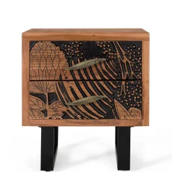 Pharao24 Nachttisch Borgas> Massivholz Kommoden|Schlafzimmerkommoden