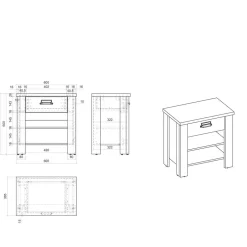 Pharao24 Nachttisch Kommode Dionada><noscript><img width=