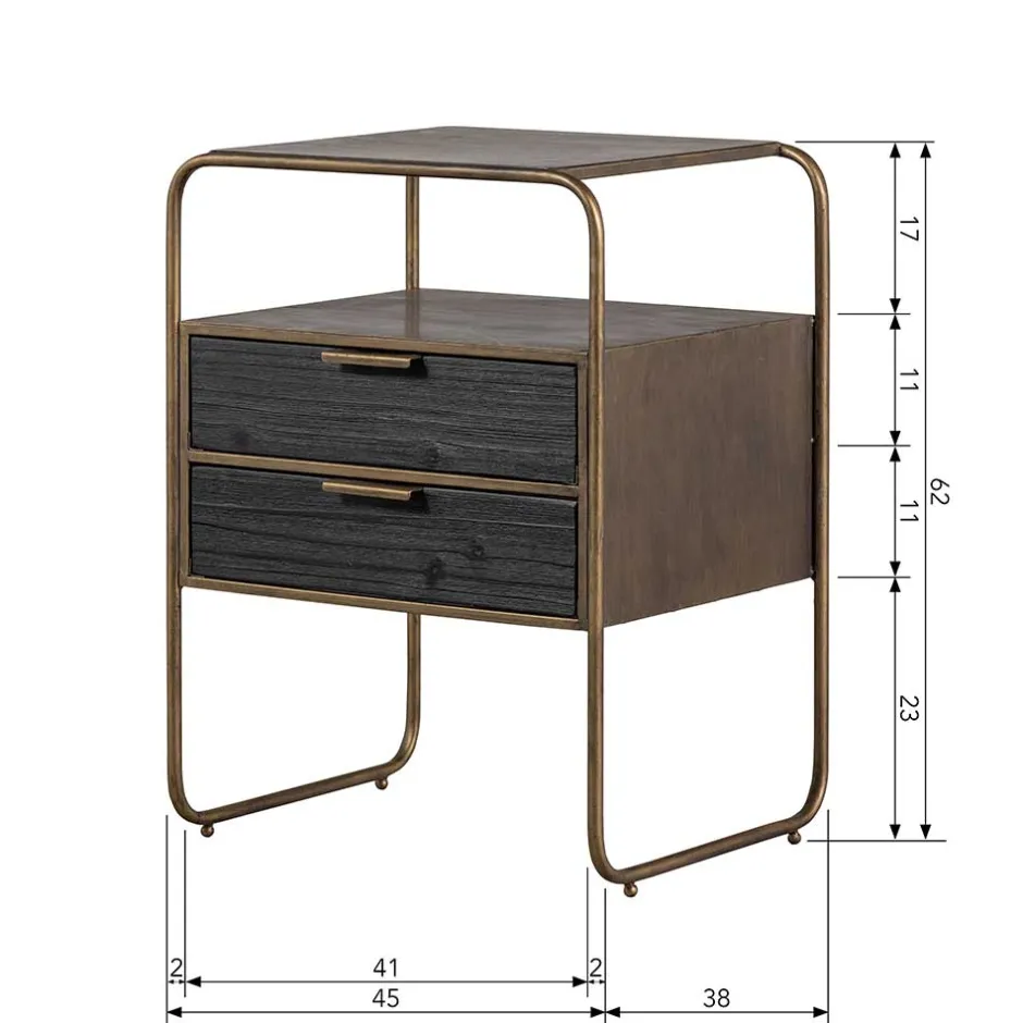 Pharao24 Nachttisch Kommode Domingo> Nachtkommoden|Nachttisch